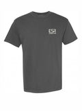 Draco Shirt - Urban Warrior Edition in charcoal, front view with small white ESR Collective logo