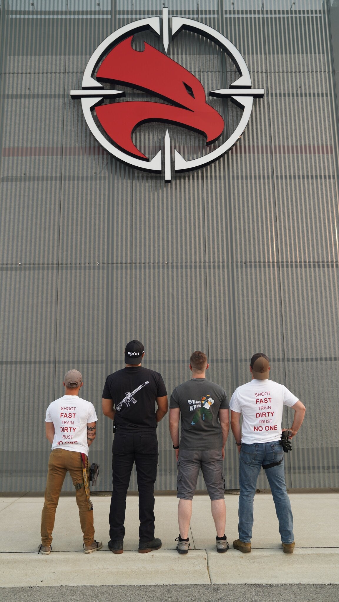 The ESR Collective crew outside Eagle Sports Range